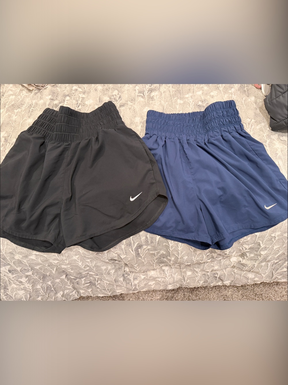 Nike Women’s Athletic Shorts - Black & Navy Blue